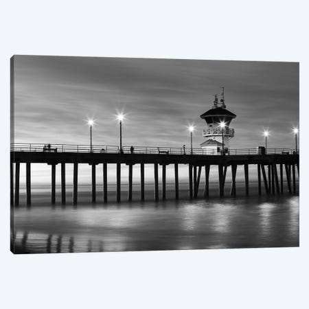 Huntington Beach Pier at sunset, California, USA Canvas Print #PIM15521} by Panoramic Images Canvas Art Print
