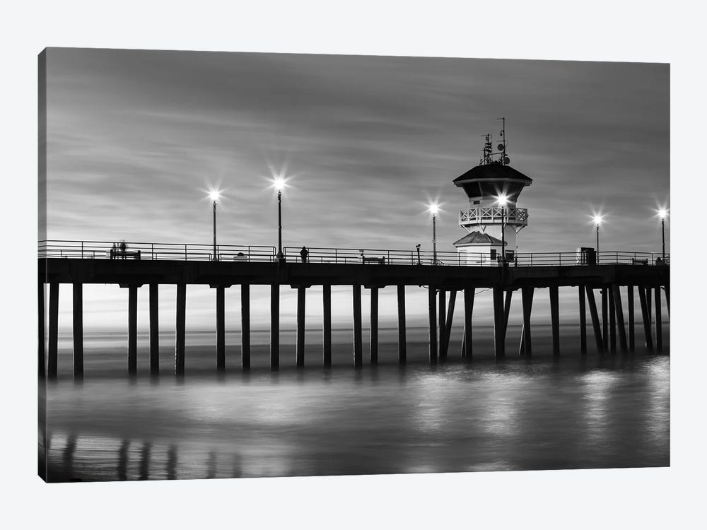 Huntington Beach Pier at sunset, California, USA by Panoramic Images 1-piece Canvas Art Print