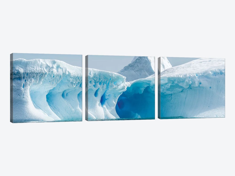 Iceberg floating in Southern Ocean, Antarctic Peninsula, Antarctica by Panoramic Images 3-piece Canvas Wall Art