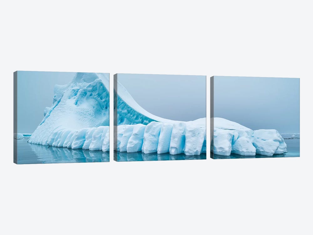 Icebergs floating in the Southern Ocean, Antarctic Peninsula, Antarctica by Panoramic Images 3-piece Canvas Art Print