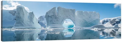 Icebergs floating in the Southern Ocean, Antarctic Peninsula, Antarctica Canvas Art Print