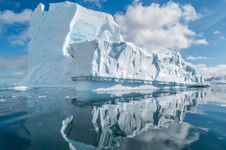 Icebergs floating in the Southern Ocean, Antarctic Peninsula, Antarctica