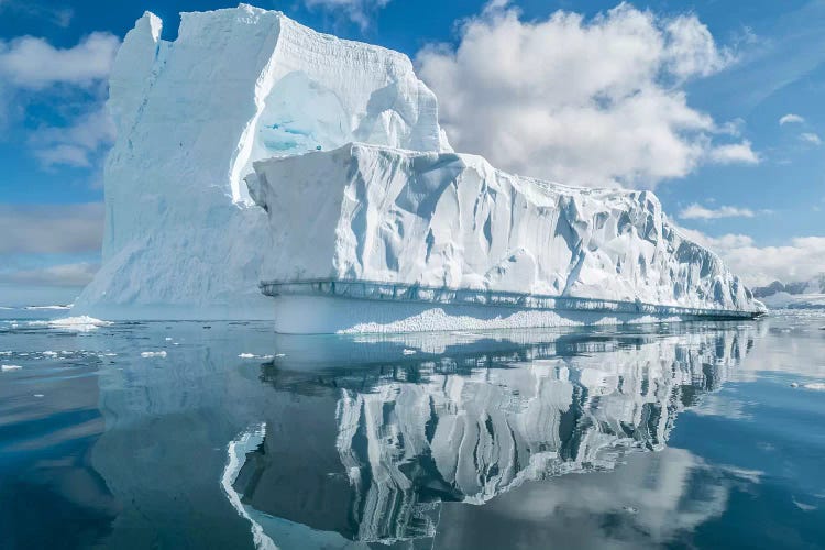 Icebergs floating in the Southern Ocean, Antarctic Peninsula, Antarctica