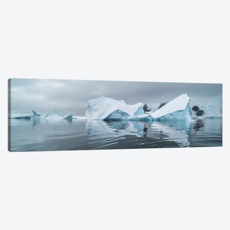 Icebergs floating in the Southern Ocean, Iceberg Graveyard, Lemaire Channel, Antarctic Peninsula, Antarctica Canvas Print #PIM15530} by Panoramic Images Canvas Artwork