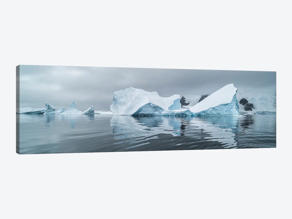 Icebergs floating in the Southern Ocean, Iceberg Graveyard, Lemaire Channel, Antarctic Peninsula, Antarctica by Panoramic Images 1-piece Canvas Print