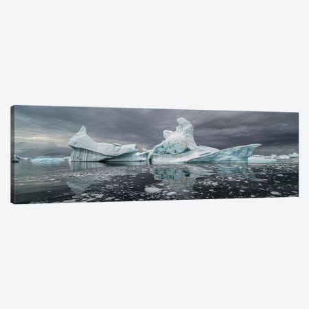 Icebergs floating in the Southern Ocean, Iceberg Graveyard, Lemaire Channel, Antarctic Peninsula, Antarctica Canvas Print #PIM15531} by Panoramic Images Canvas Artwork