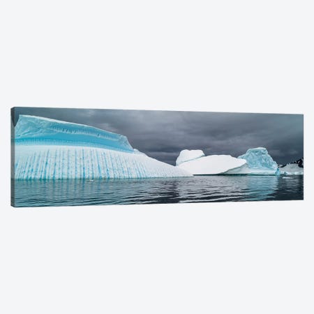 Icebergs floating in the Southern Ocean, Iceberg Graveyard, Lemaire Channel, Antarctic Peninsula, Antarctica Canvas Print #PIM15532} by Panoramic Images Canvas Art