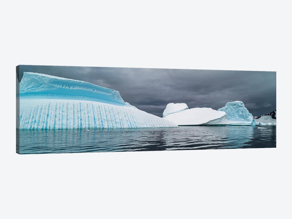 Icebergs floating in the Southern Ocean, Iceberg Graveyard, Lemaire Channel, Antarctic Peninsula, Antarctica by Panoramic Images 1-piece Canvas Print