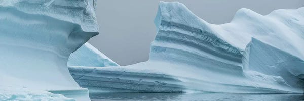 Antarctica: Icebergs in the Southern Ocean I, Iceberg Graveyard, Lemaire Channel, Antarctic Peninsula, Antarctica by Panoramic Images