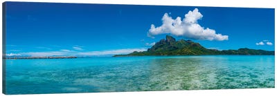 Islands in the Pacific Ocean, Bora Bora, Tahiti, French Polynesia Canvas Art Print - Island Art