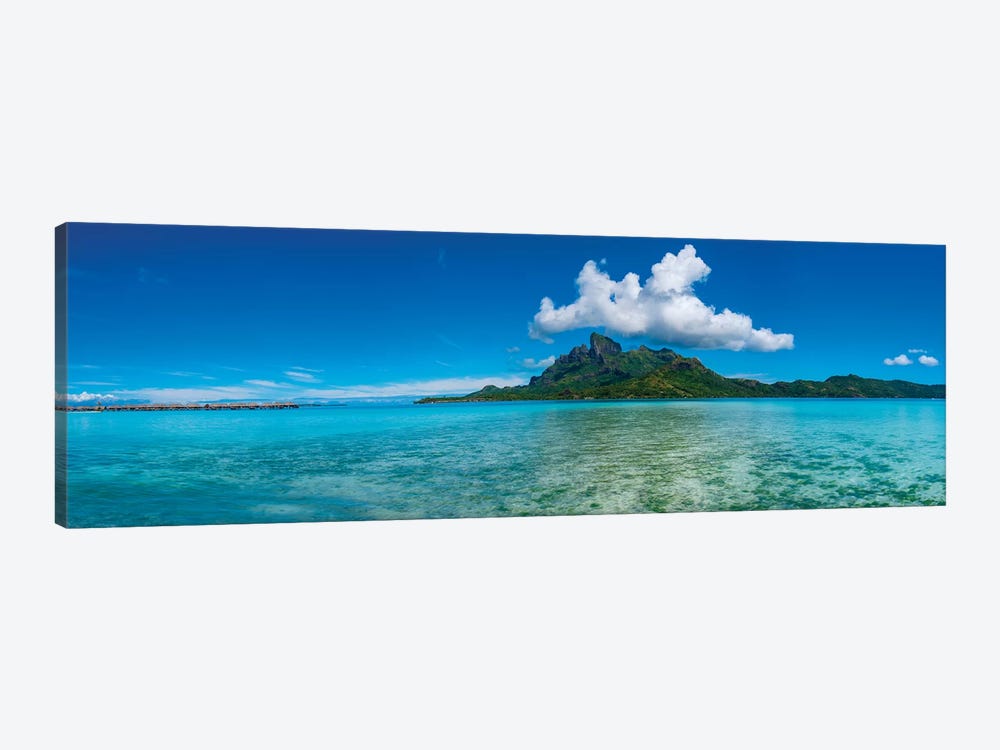 Islands in the Pacific Ocean, Bora Bora, Tahiti, French Polynesia by Panoramic Images 1-piece Canvas Artwork