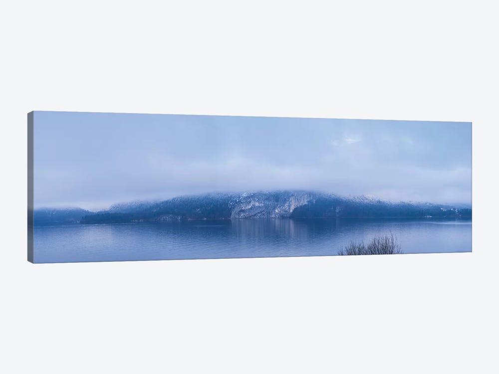 Lake in winter, Wolfgangsee Lake, Gilgen, St, Salzburgerland, Austria by Panoramic Images 1-piece Art Print