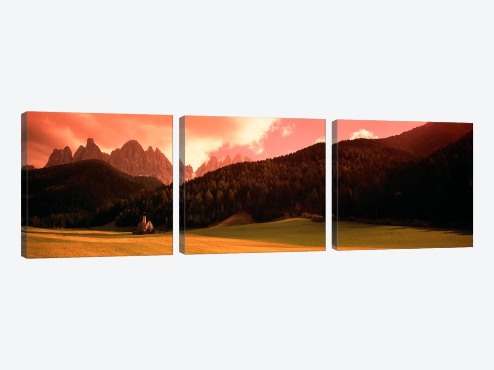 Small Church Dolomite Region Italy by Panoramic Images 3-piece Art Print
