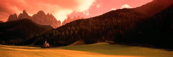 Small Church Dolomite Region Italy