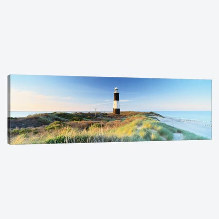 Lighthouse on the coast, Spurn Head Lighthouse, Spurn Head, East Yorkshire, England Canvas Print #PIM15559} by Panoramic Images Canvas Wall Art