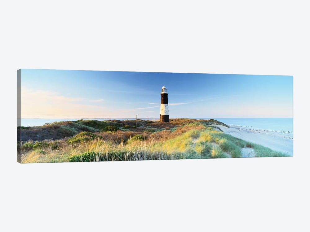 Lighthouse on the coast, Spurn Head Lighthouse, Spurn Head, East Yorkshire, England by Panoramic Images 1-piece Canvas Artwork