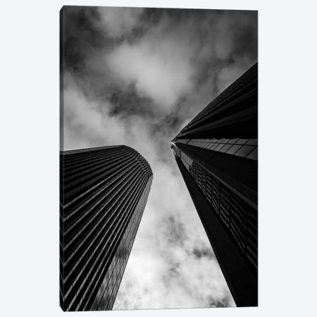Looking up skyscrapers, San Francisco, California, USA Canvas Print #PIM15571} by Panoramic Images Canvas Artwork