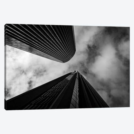 Looking up skyscrapers, San Francisco, California, USA Canvas Print #PIM15572} by Panoramic Images Canvas Artwork