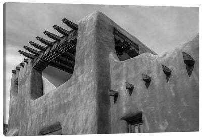 Low angle view of a museum, New Mexico Museum of Art, Santa Fe, New Mexico, USA Canvas Art Print