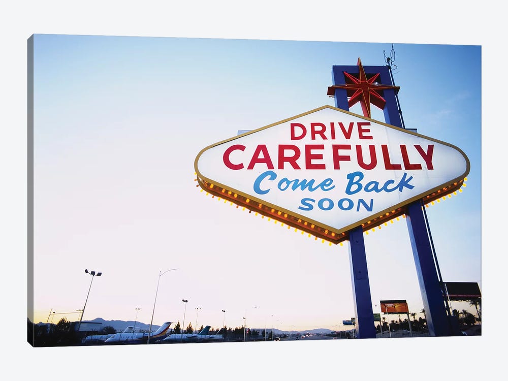 Low angle view of a signboard, Las Vegas, Nevada, USA by Panoramic Images 1-piece Canvas Art Print