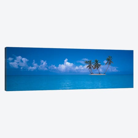Tiny Uninhabited Island, Caribbean Sea Canvas Print #PIM1557} by Panoramic Images Canvas Art
