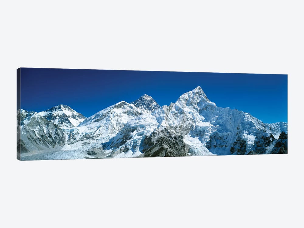 Low angle view of snowcapped mountains, Himalayas, Khumba Region, Nepal by Panoramic Images 1-piece Art Print