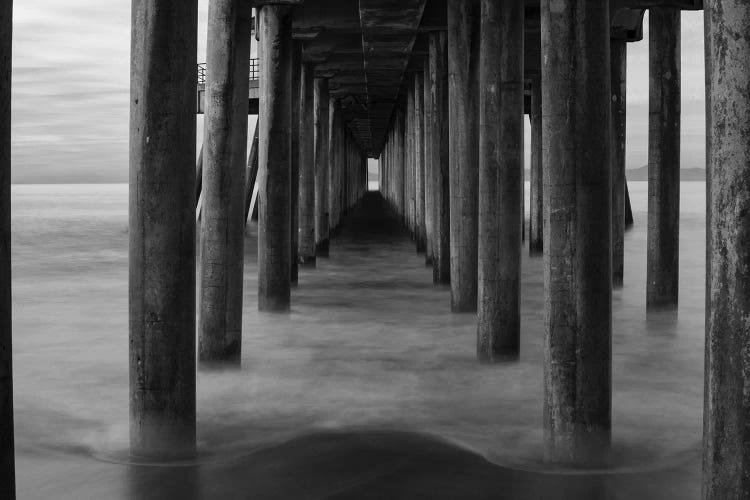 Manhattan Beach Pier from below, California, USA