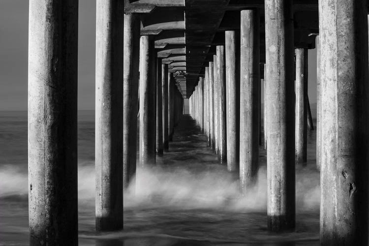 Manhattan Beach Pier from below, California, USA