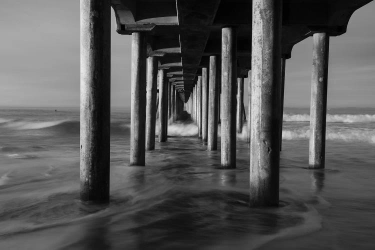 Manhattan Beach Pier from below, California, USA