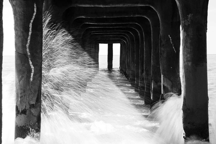 Manhattan Beach Pier from below, California, USA