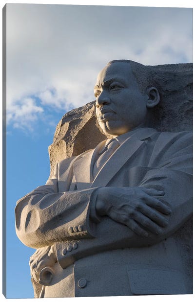 Martin Luther King Jr. Memorial is located in West Potomac Park, National Mall, Washington DC, USA Canvas Art Print