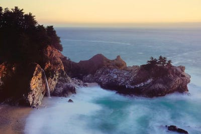 McWay Cove with McWay Falls, Julia Pfeiffer Burns State Park, California, USA by Panoramic Images gallery poster