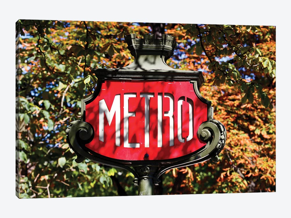 Metro Sign, Paris, France by Panoramic Images 1-piece Canvas Artwork