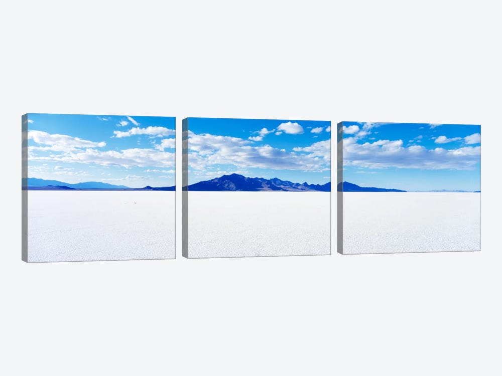 Bonneville Salt Flats, Tooele County, Utah, USA by Panoramic Images 3-piece Canvas Print