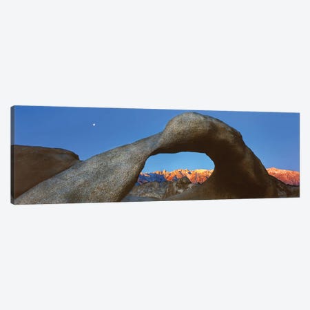 Natural rock formations, Alabama Hills Natural Arch, Mobius Arch, Movie Road, Lone Pine, California, USA Canvas Print #PIM15607} by Panoramic Images Canvas Art Print