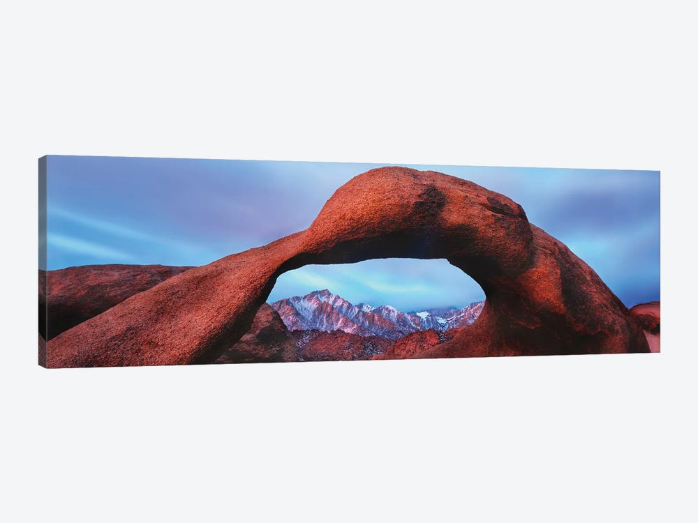 Natural rock formations, Alabama Hills Natural Arch, Mobius Arch, Movie Road, Lone Pine, California, USA by Panoramic Images 1-piece Canvas Artwork
