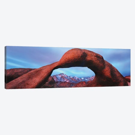Natural rock formations, Alabama Hills Natural Arch, Mobius Arch, Movie Road, Lone Pine, California, USA Canvas Print #PIM15608} by Panoramic Images Canvas Wall Art