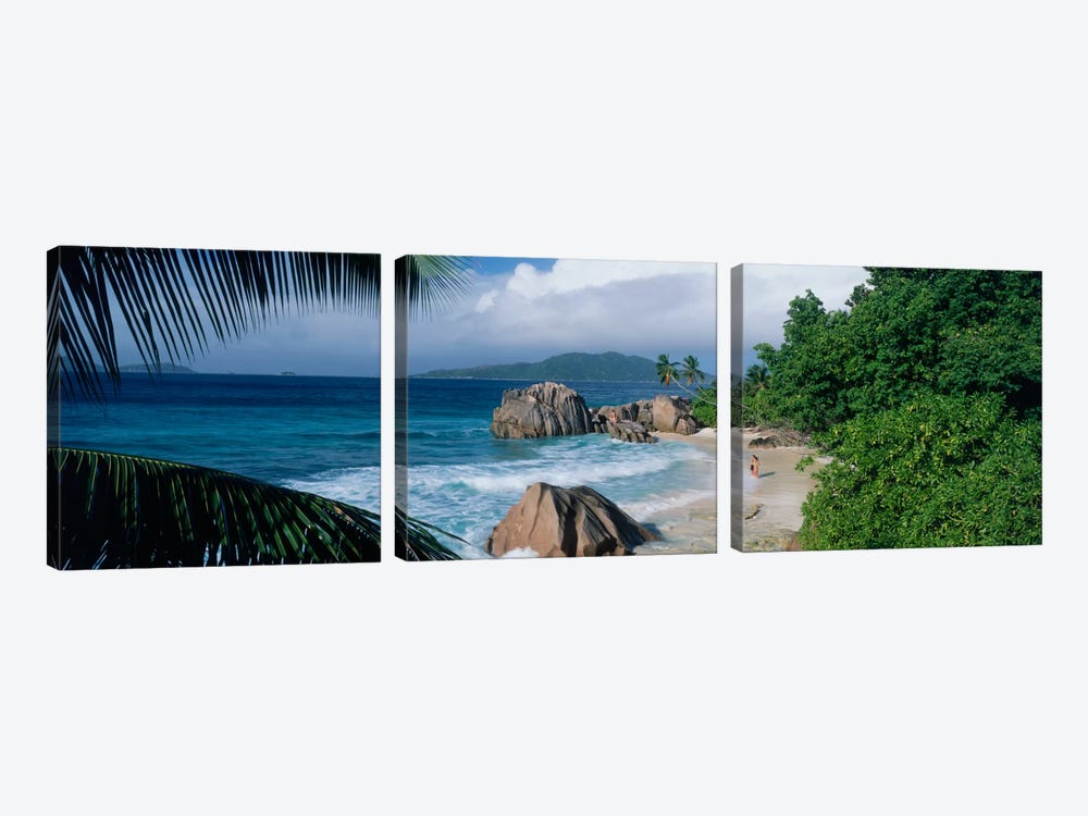 Indian Ocean La Digue Island Seychelles by Panoramic Images 3-piece Canvas Artwork