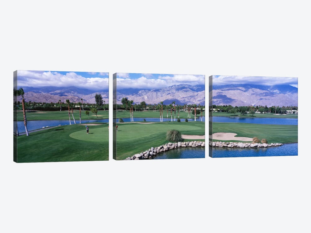 Golf CoursePalm Springs, California, USA by Panoramic Images 3-piece Canvas Print