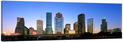 USA, Texas, Houston Canvas Art Print - Panoramic Cityscapes
