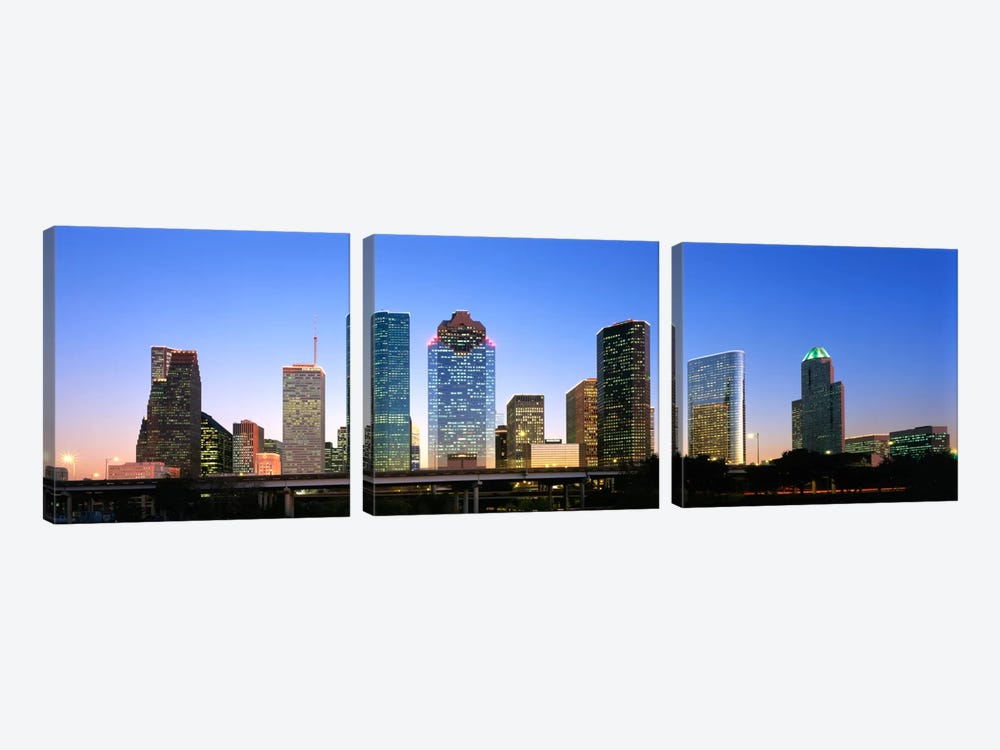 USA, Texas, Houston 3-piece Canvas Print