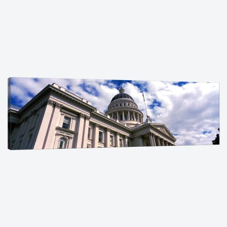 USA, California, Sacramento, Low angle view of State Capitol Building Canvas Print #PIM1568} by Panoramic Images Canvas Artwork