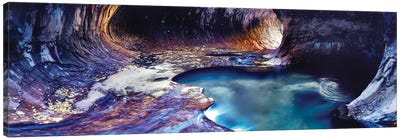 Rock formations at a ravine, North Creek, Zion National Park, Utah, USA Canvas Art Print