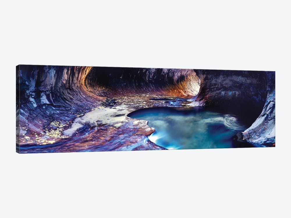 Rock formations at a ravine, North Creek, Zion National Park, Utah, USA by Panoramic Images 1-piece Canvas Artwork