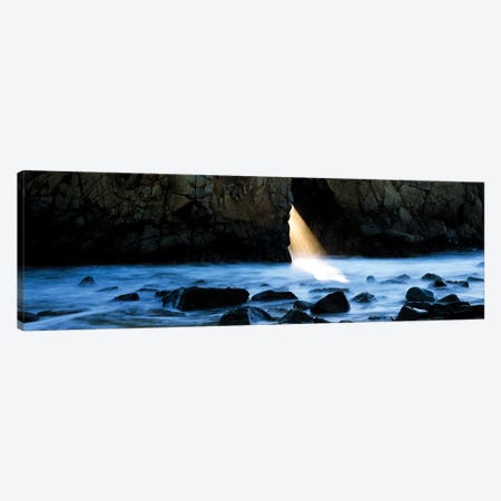 Rocks in a river, Pfeiffer Arch, Big Sur, California, USA Canvas Print #PIM15702} by Panoramic Images Canvas Print