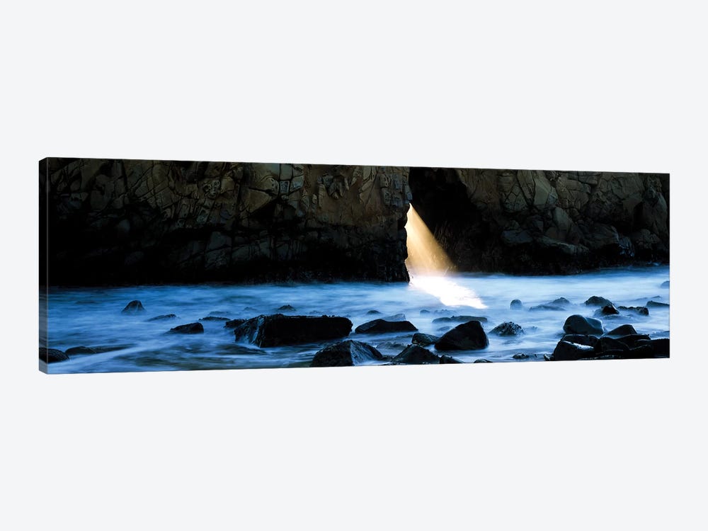 Rocks in a river, Pfeiffer Arch, Big Sur, California, USA by Panoramic Images 1-piece Canvas Art Print