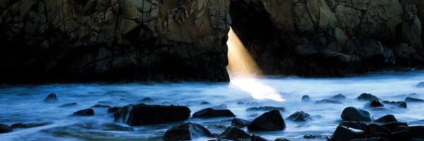 Big Sur: Rocks in a river, Pfeiffer Arch, Big Sur, California, USA by Panoramic Images