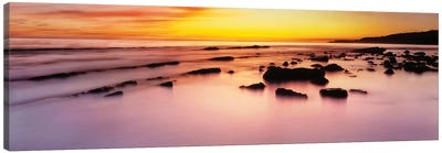 Rodeo Beach at sunrise, Golden Gate National Recreation Area, Marin County, California, USA Canvas Art Print - Beach Sunrise & Sunset Art