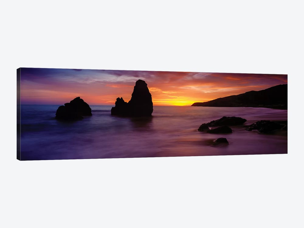 Rodeo Beach at sunset, Golden Gate National Recreation Area, California, USA by Panoramic Images 1-piece Canvas Wall Art