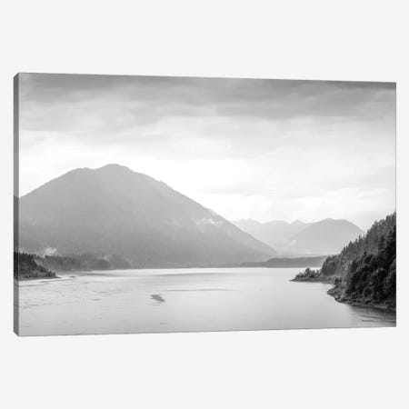 Scenic landscape of Sylvenstein Lake surroundings in springtime, Bavaria, Germany Canvas Print #PIM15718} by Panoramic Images Canvas Artwork